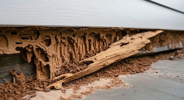 Professional drywood termite treatment for homes with wood infestations