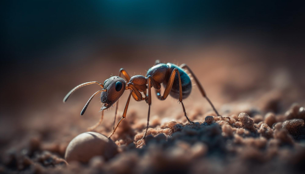 Sugar ants invading a kitchen in search of food