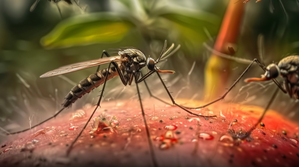Mosquito breeding areas requiring comprehensive pest control treatment